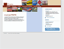Tablet Screenshot of finatis.fr